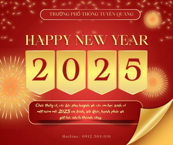 Thông báo lịch nghỉ Tết Dương lịch 2025 và lời chúc năm mới 2025