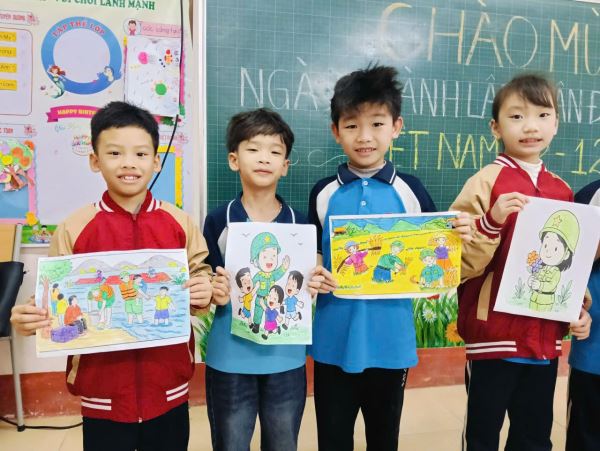 Hoạt động trải nghiệm ngày Quân đội nhân dân Việt Nam 