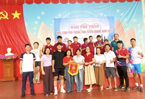 Học sinh Trường Phổ thông Tuyên Quang giành 6 huy chương tại giải Thể thao học sinh phổ thông tỉnh Tuyên Quang 2025