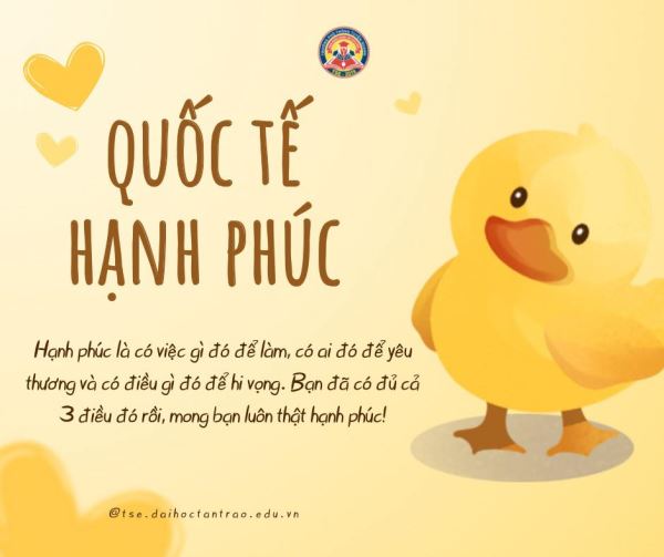 Ngày Quốc tế hạnh phúc 20/3 - Lan tỏa yêu thương từ những điều giản dị