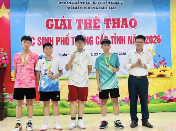 Học sinh Trường Phổ thông Tuyên Quang đạt giải cao tại giải thể thao cấp tỉnh năm 2026